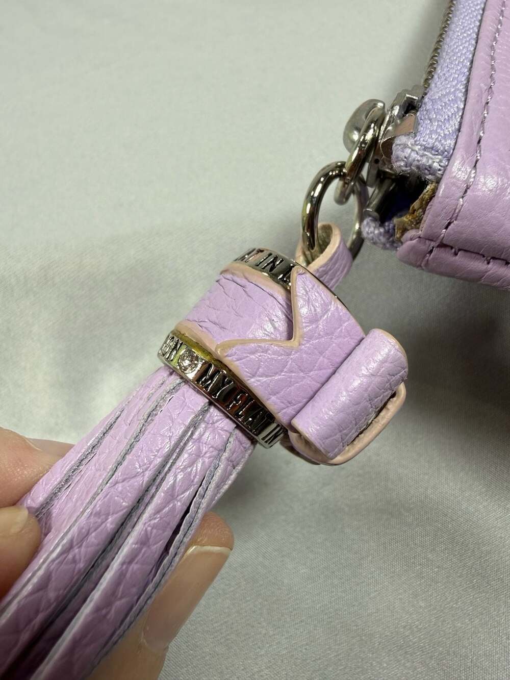 NWT My Flat In London Tell Me Yr Secrets Pouch Wristlet Lavender - Picture 11 of 14